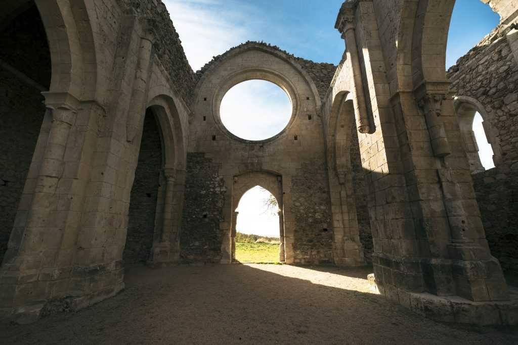 Abbatte’s workshop and offices sit on the grounds of a 13th century Cistercian monastery.