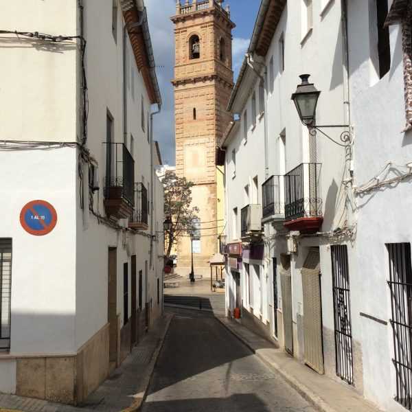 View of the San Roc Parish Church in Oliva, Valencia