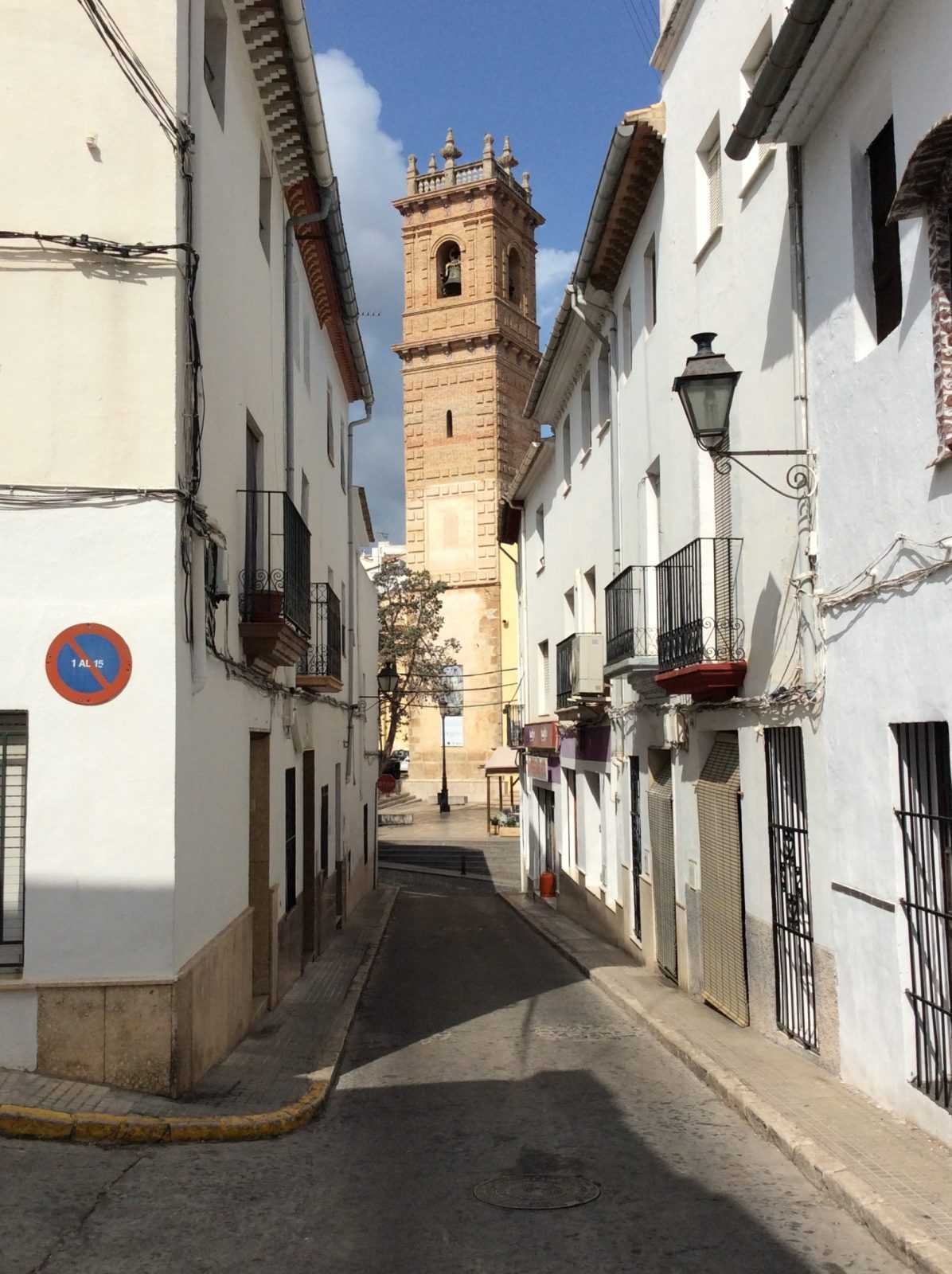 View of the San Roc Parish Church in Oliva, Valencia