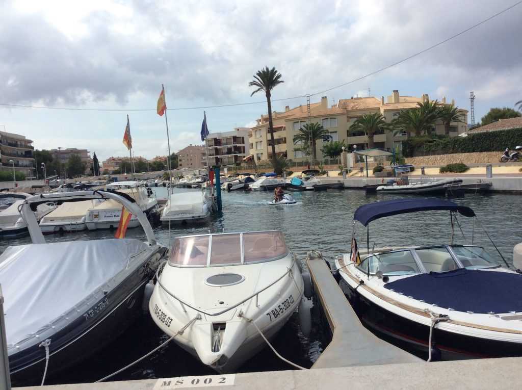 Boats in the port of Javea Alicante, Spain