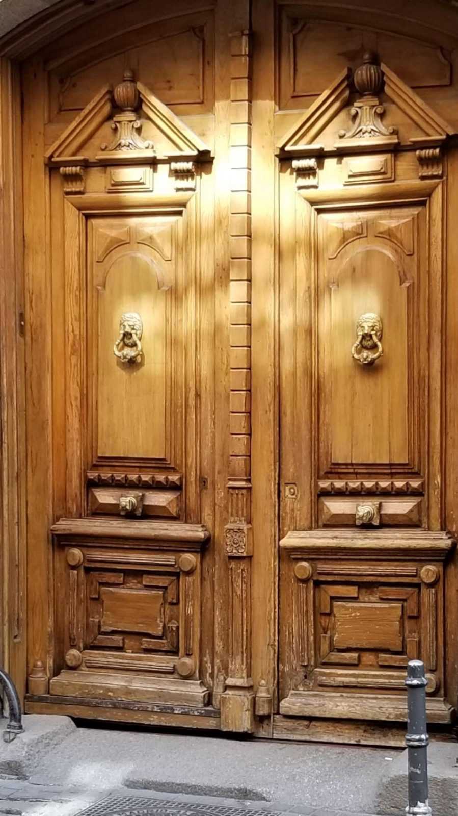 Wooden Entry Door in Madrid
