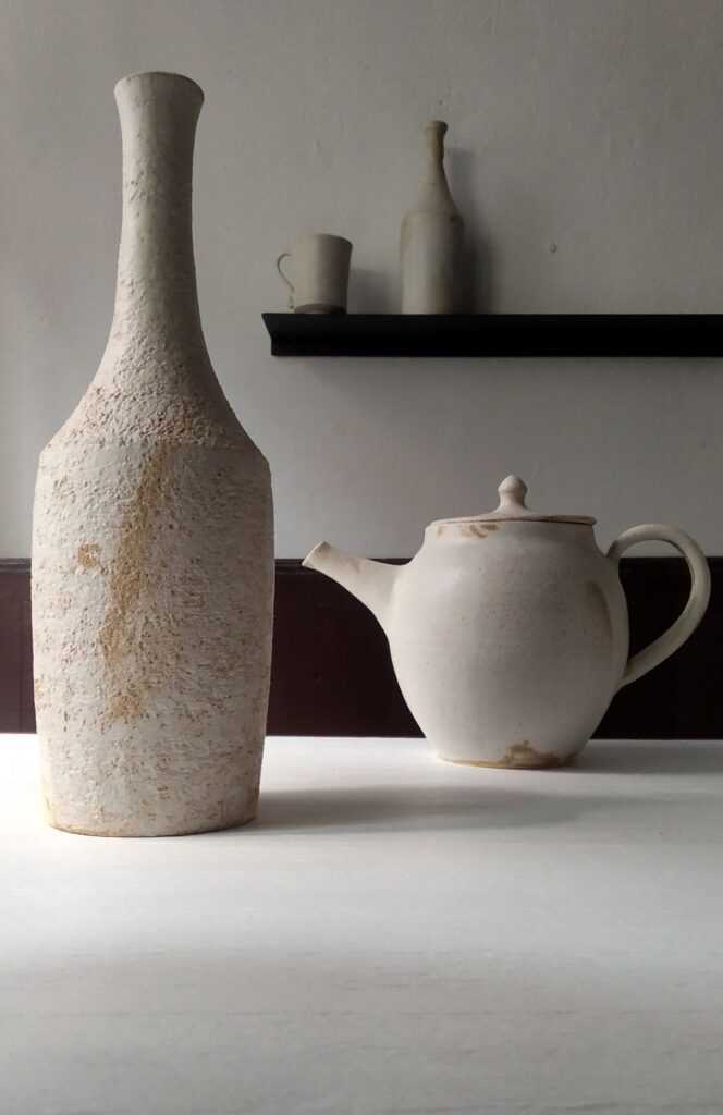 EVA CERAMICS-TEAPOT AND TEACUP