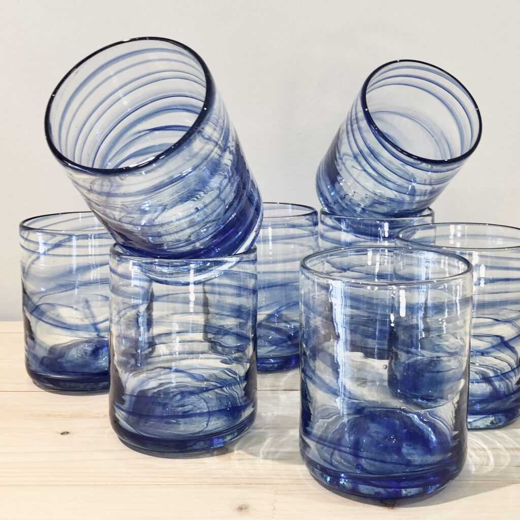 glass tumblers from Spain