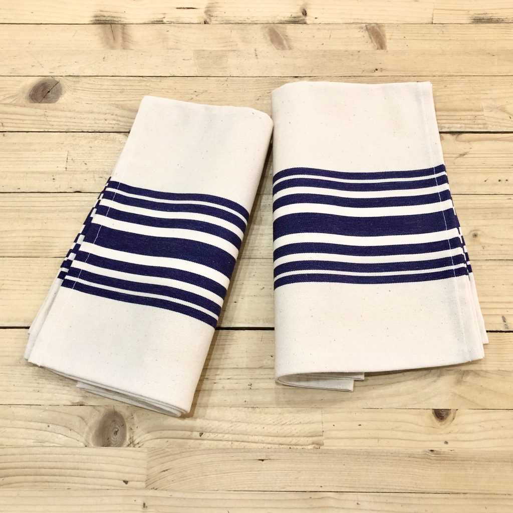 STRIPED NAPKINS-BLUE